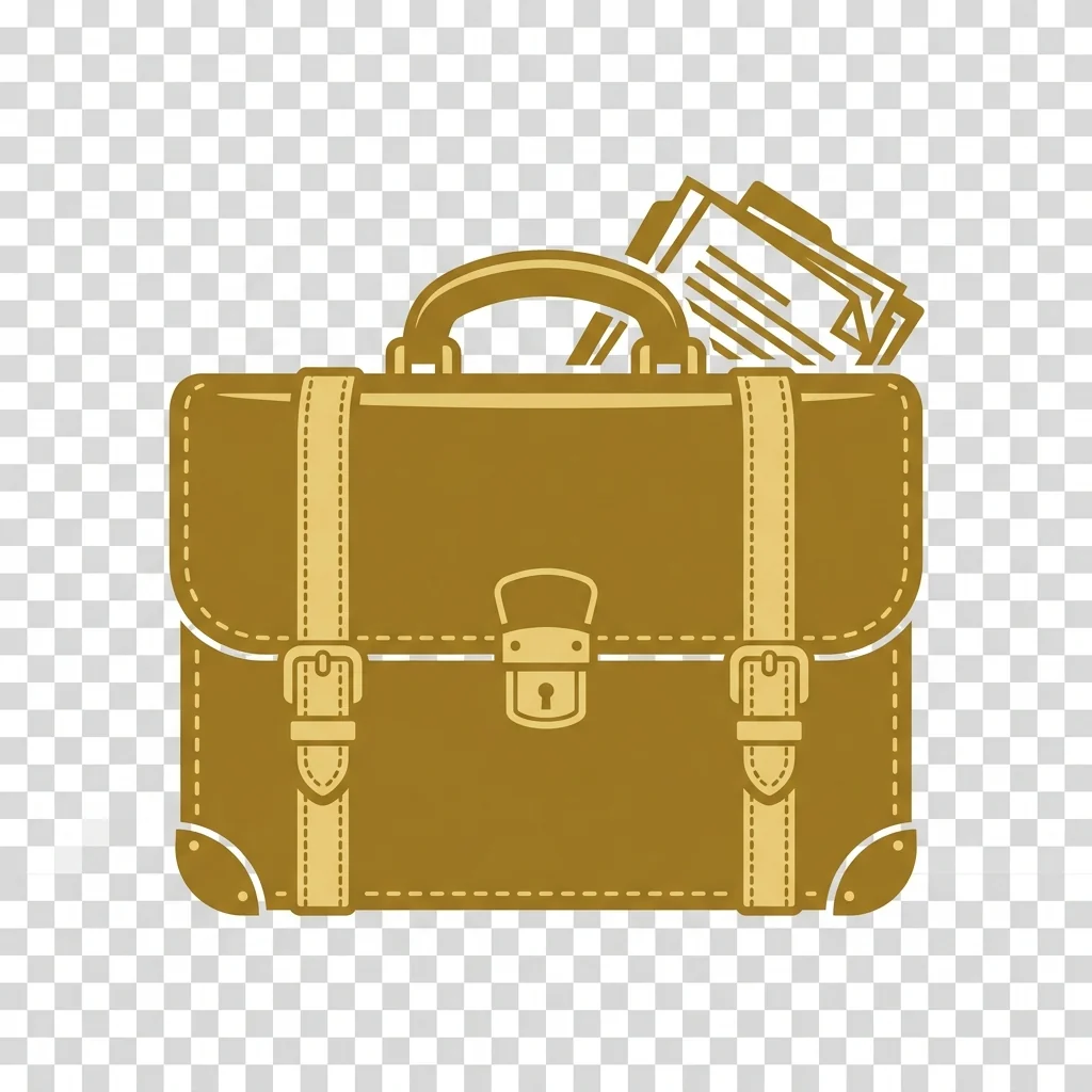 Litigation glyph — briefcase with dossier