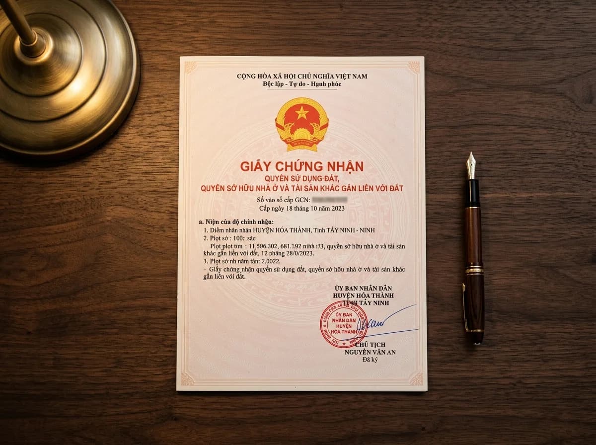 Land-use rights certificate detail