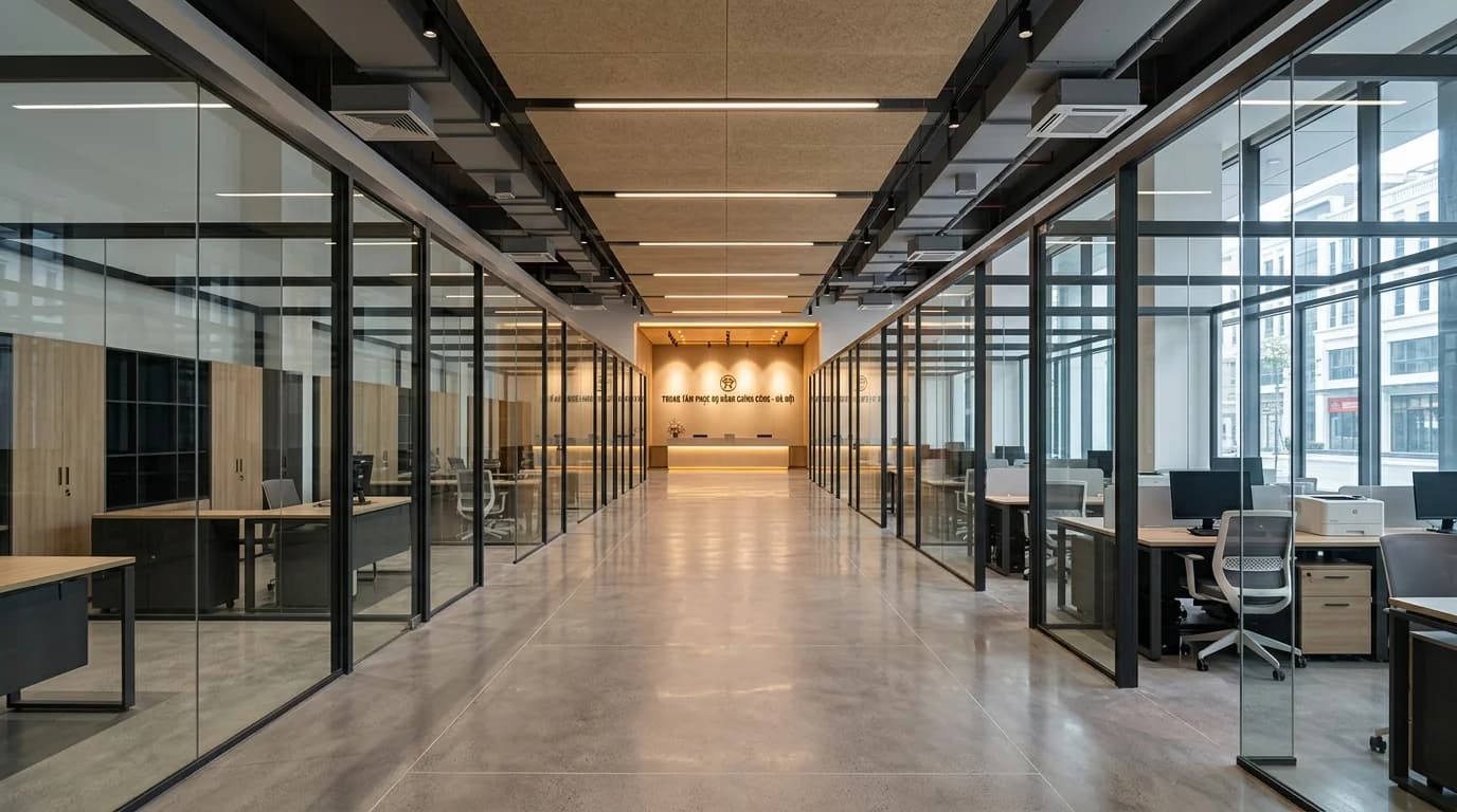 Modern administrative service hall in Hanoi