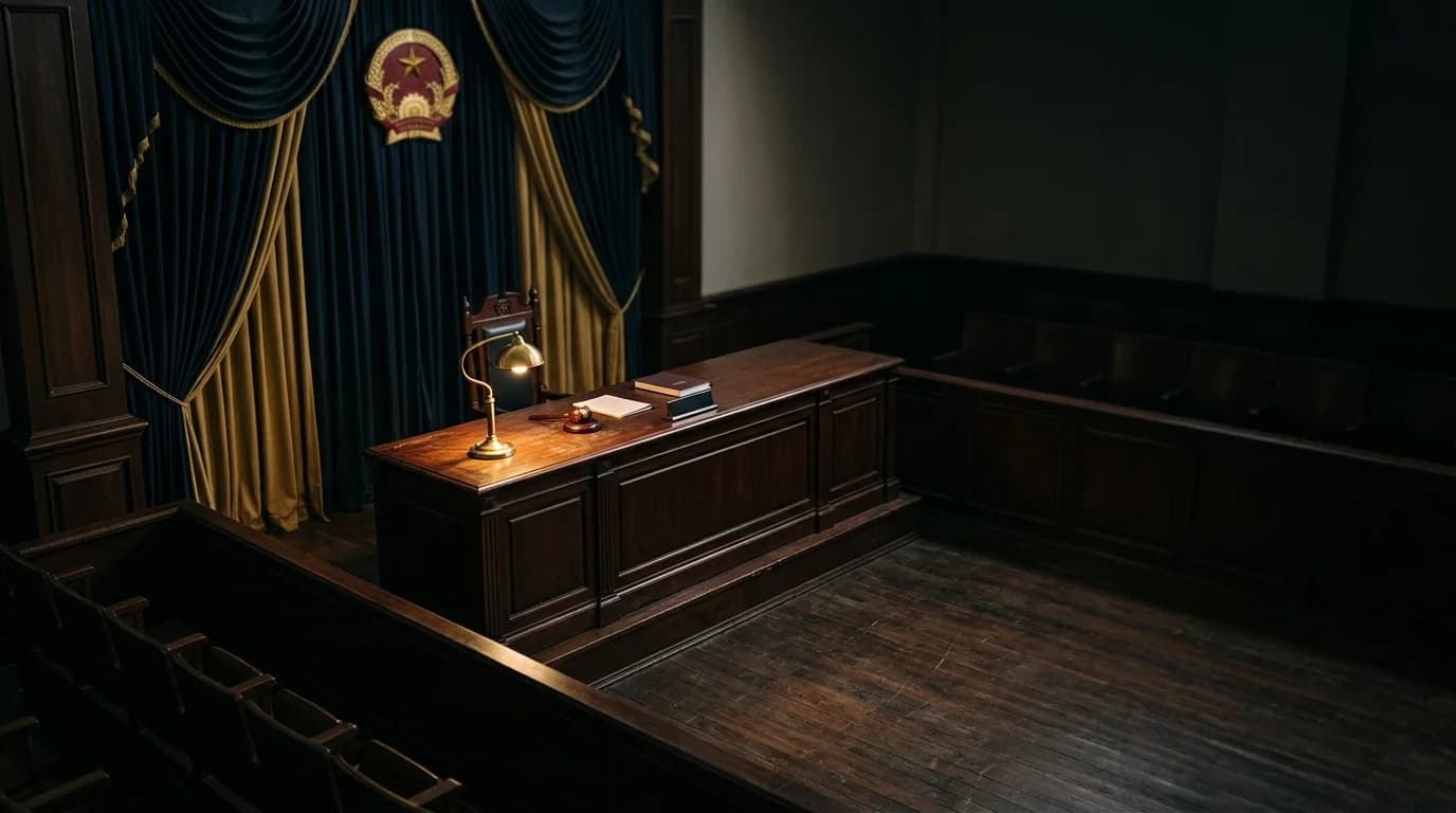 Vietnamese courtroom bench — court system cluster